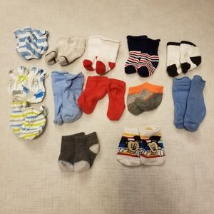 10/$25 Newborn to 3 Month Boys Sock Bundle